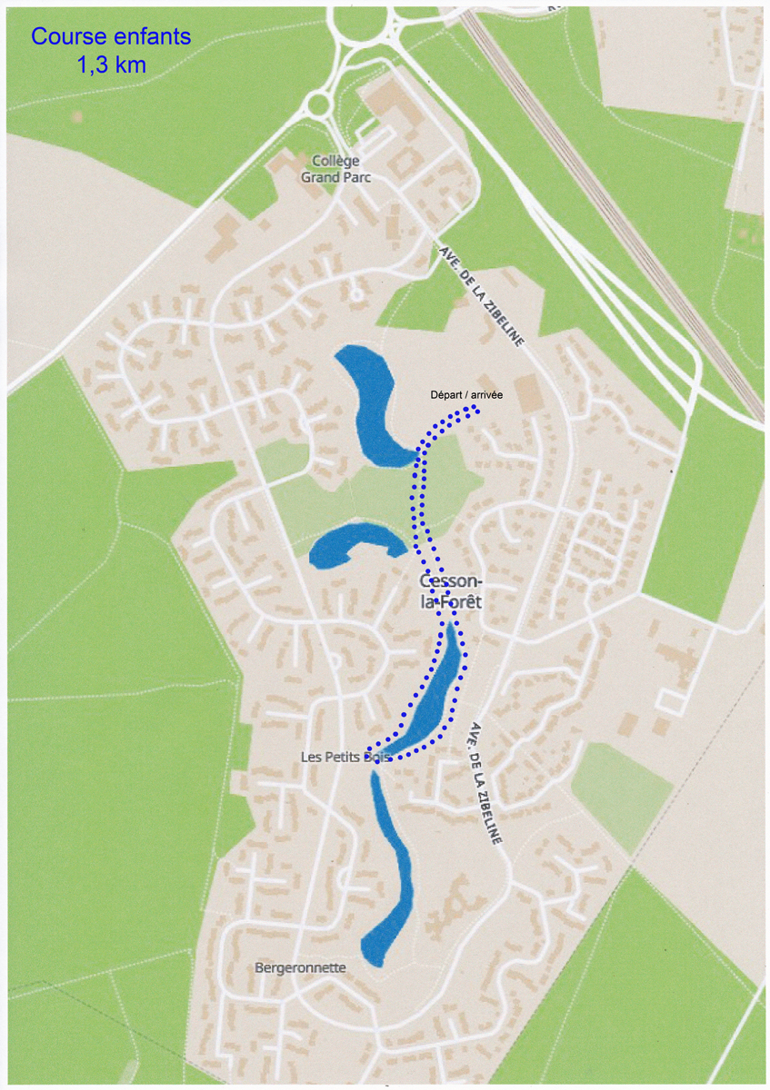 Parcours enfants 1300m